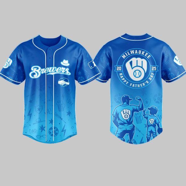 2025 Brewers Special Fathers Day Jersey